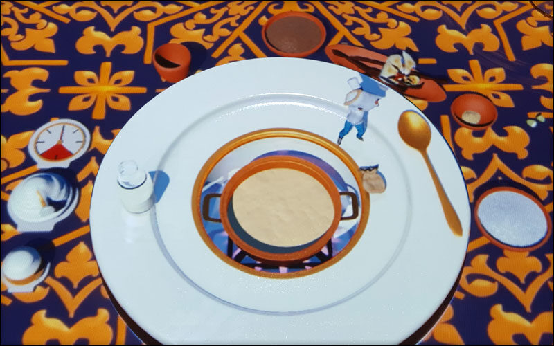Le Petit Chef on the plate